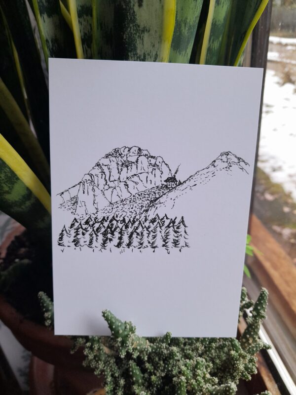 Postkarte Berghütte – Bild 2