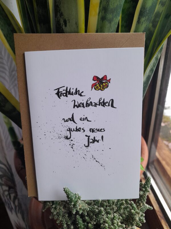 Weihnachtskarte mit Schriftzug – Bild 2