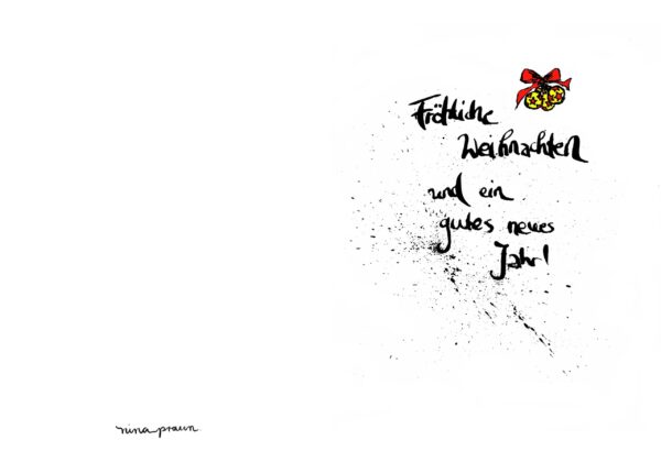 Weihnachtskarte mit Schriftzug – Bild 3